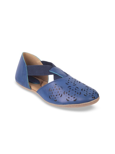 

SOLE HEAD Women Blue Solid Mules