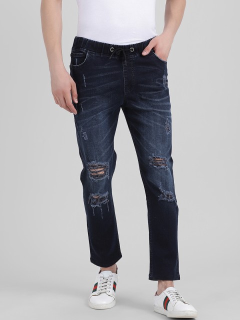 

REALM Men Blue Slim Fit Mid-Rise Mildly Distressed Jeans