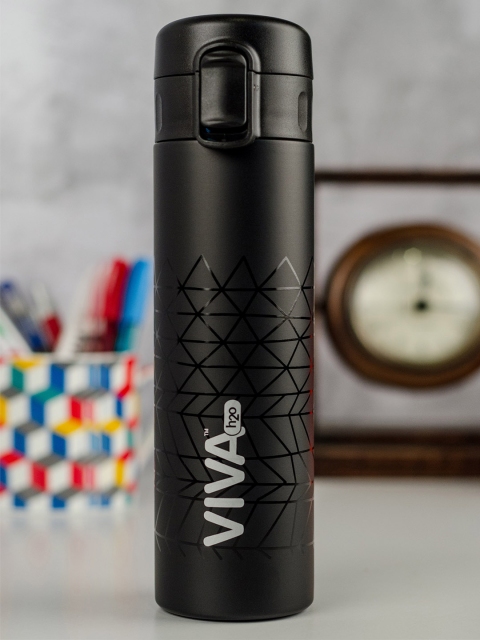 

VIVA h2o Black Solid Stainless Steel Water Bottle