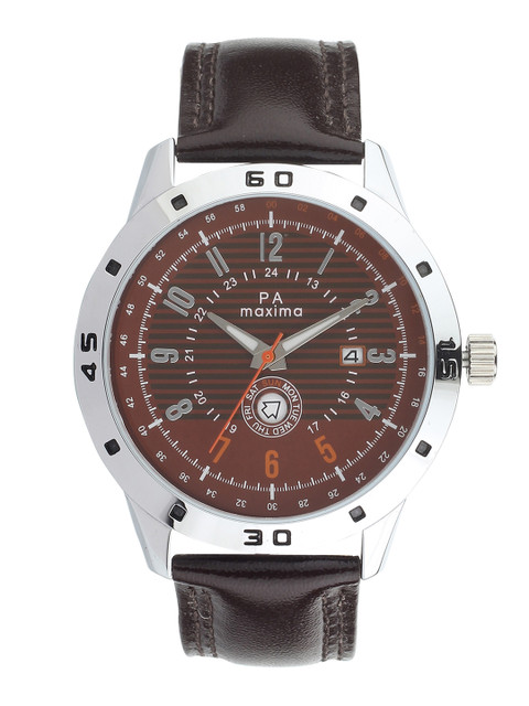 

maxima Men Brown Analogue Watch O-52022LMGI