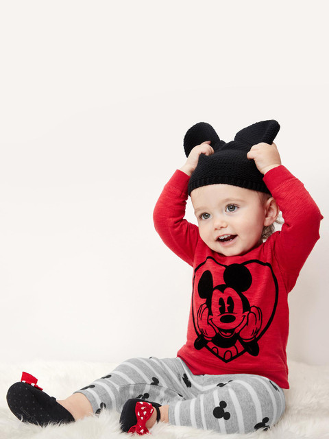 

GAP Boys Red Disney Mickey Mouse Slub Top