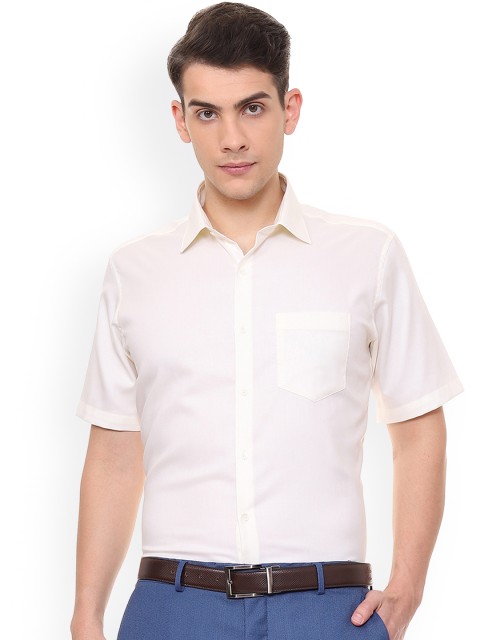 

Van Heusen Men White Regular Fit Solid Formal Shirt