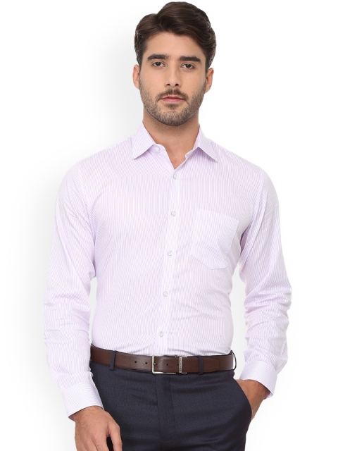 

Van Heusen Men Purple Regular Fit Striped Formal Shirt