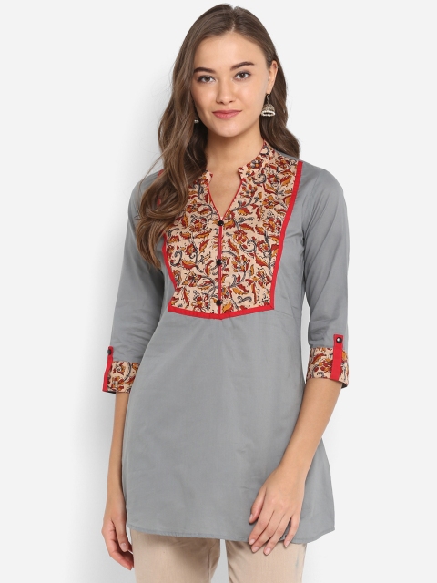 

Mytri Women Grey Printed Kurti