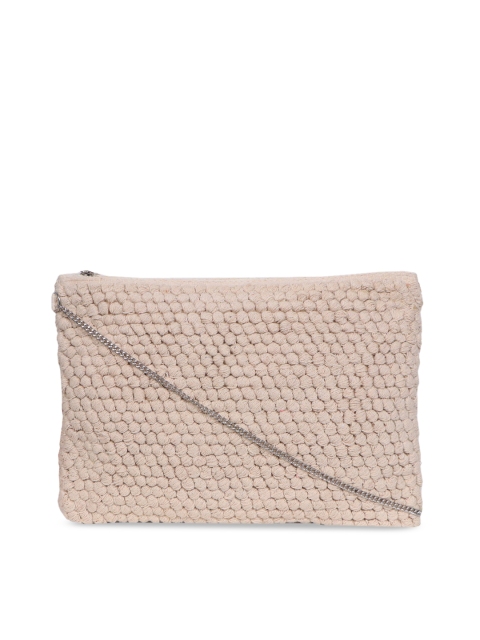 

Diwaah Beige Self Design Sling Bag