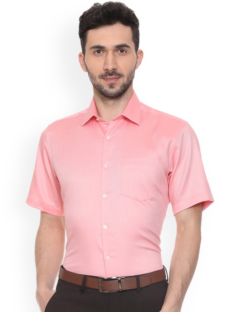 

Van Heusen Men Pink Regular Fit Solid Formal Shirt