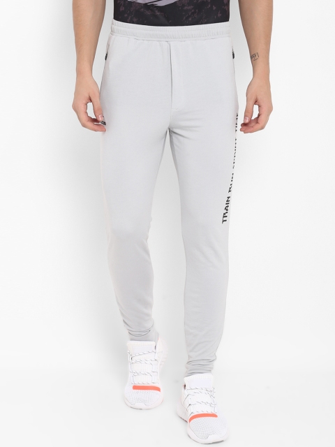 

Alcis Men Grey Solid Slim-Fit Track Pants
