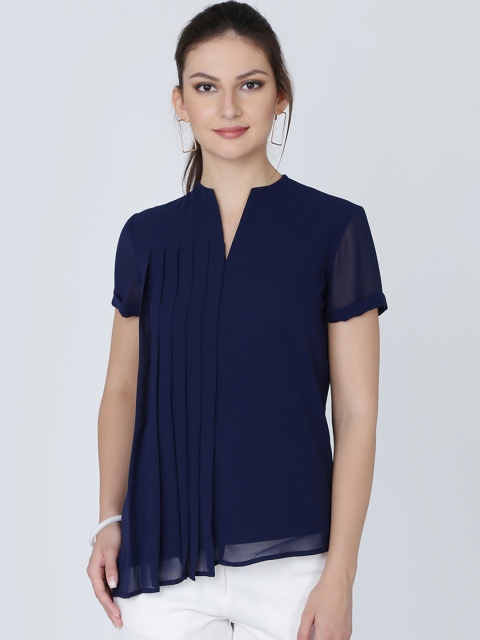 

Eavan Women Navy Blue Solid Top