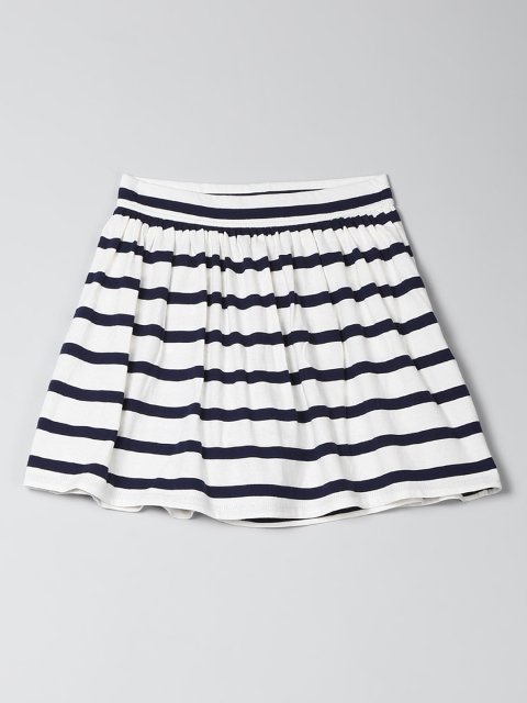 

GAP Girls Navy Blue & White Flippy Skort