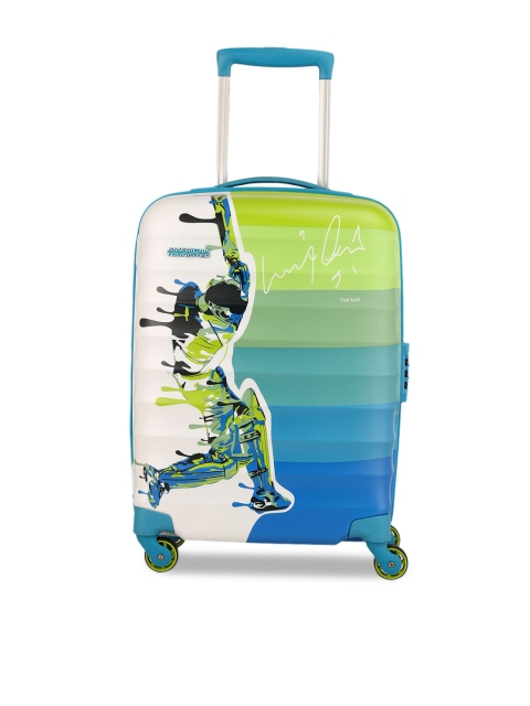 

AMERICAN TOURISTER Multicoloured Printed Hard-Sided Cabin Trolley Bag, Multi