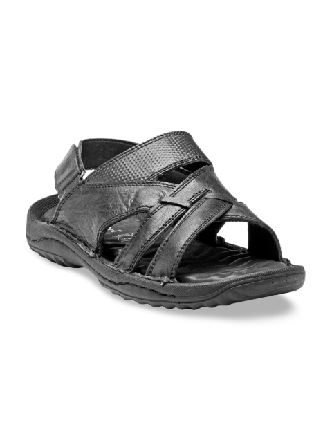 

Franco Leone Men Black Leather Sandals