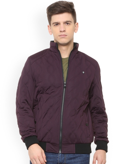 

Allen Solly Men Purple Solid Padded Jacket