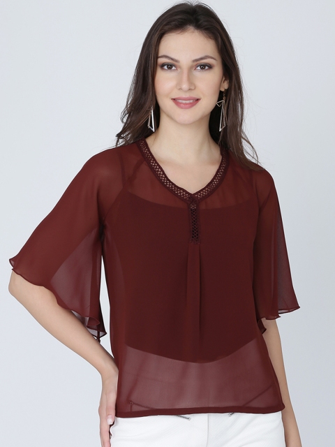 

Eavan Women Coffee Brown Solid Top