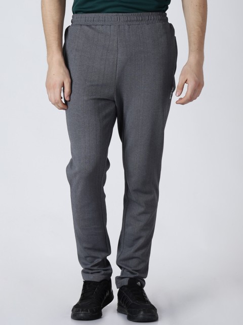 

Alcis Men Grey Solid Straight-Fit Track Pants