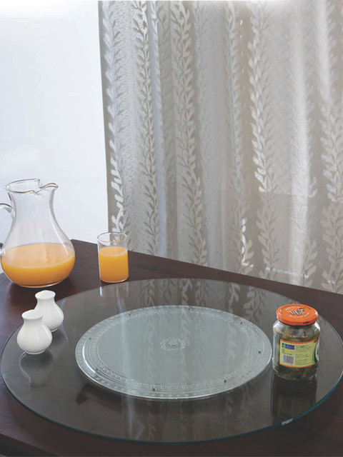 

JVS Transparent Printed Glass Set & Tray Set