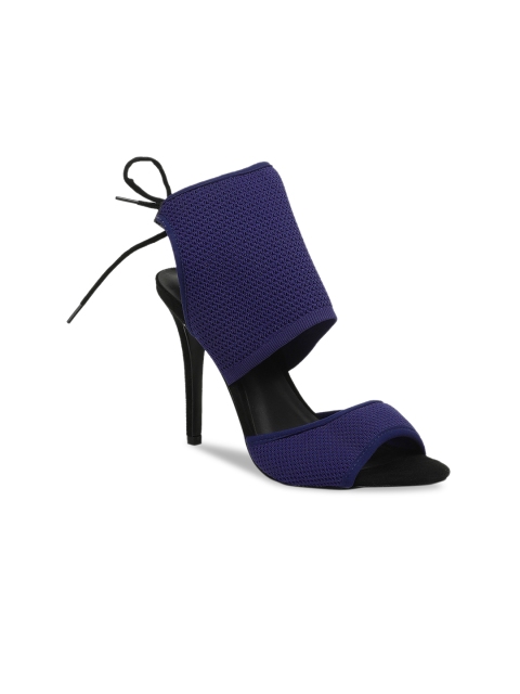 

Call It Spring Women Navy Blue Woven Design Heels