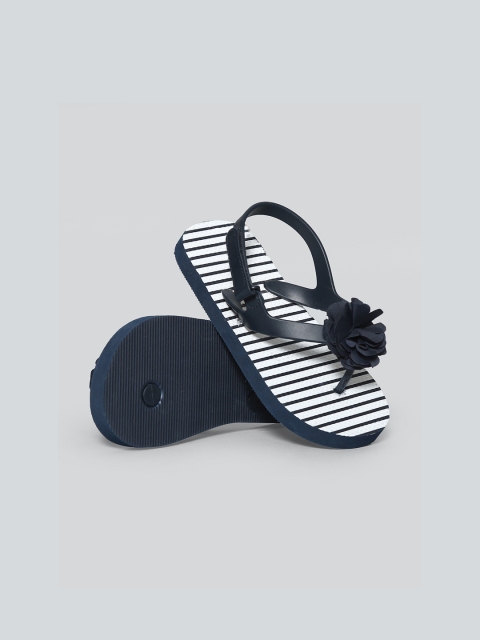 

GAP Girls Blue Toddler Girl Flower Stripe Flip-Flop