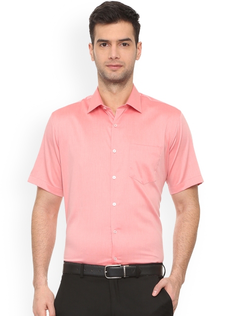 

Van Heusen Men Pink Regular Fit Solid Formal Shirt