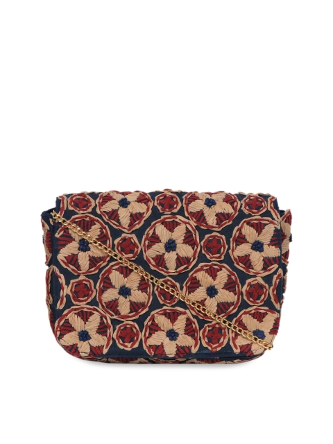 

Diwaah Multicoloured Solid Clutch, Multi