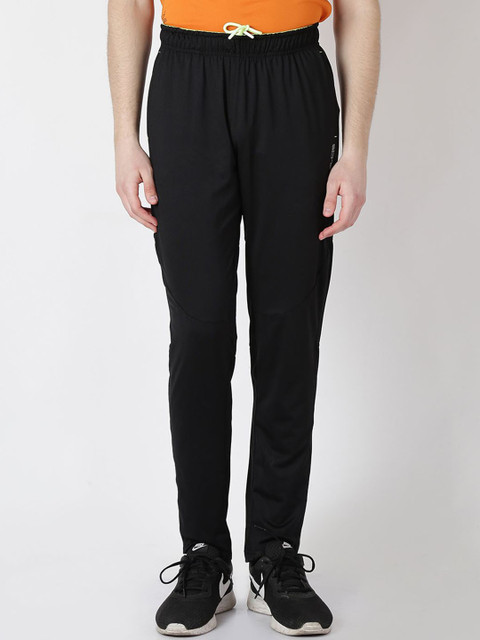 

Alcis Men Black Solid Slim-Fit Track Pants
