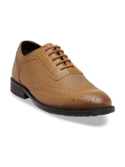 

Franco Leone Men Beige Semiformal Brogues