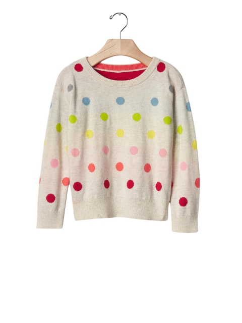 

GAP Baby Rainbow Dots Sweater, White