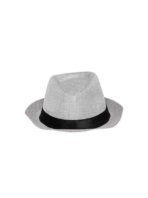 

Alvaro Castagnino Grey Coloured Polyester Fedora Style Hat For Men