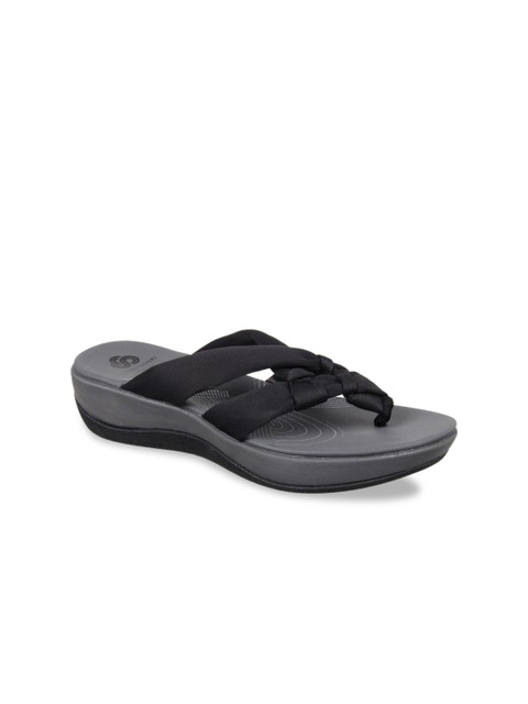 

Clarks Women Black Solid Open Toe Flats