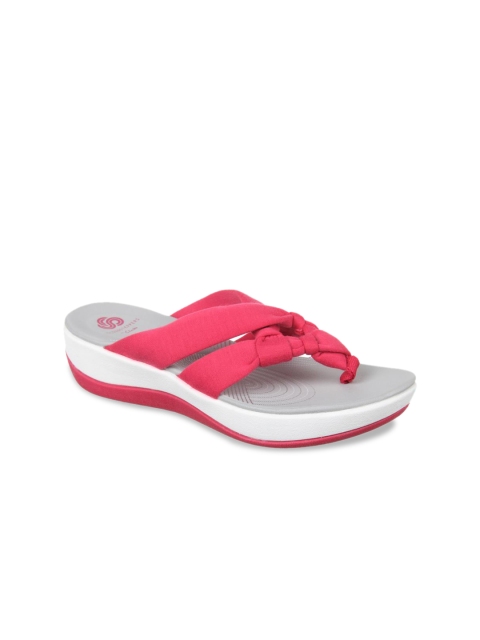 

Clarks Women Pink Solid One Toe Flats