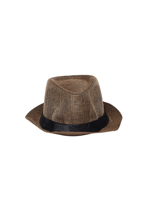 

Alvaro Castagnino Brown Coloured Polyester Fedora Style Hat For Men