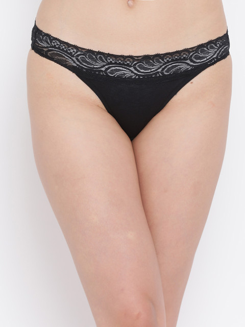 

Clovia Women Black Bikini Briefs PN2470P13