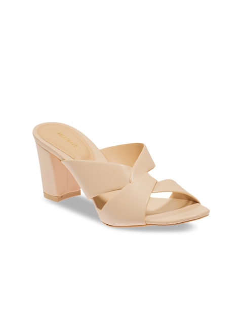 

HEATWAVE Women Beige Solid Sandals