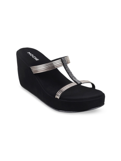 

Mochi Women Silver-Coloured Solid Heels
