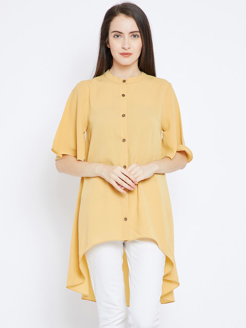 

Imfashini Yellow Solid Tunic
