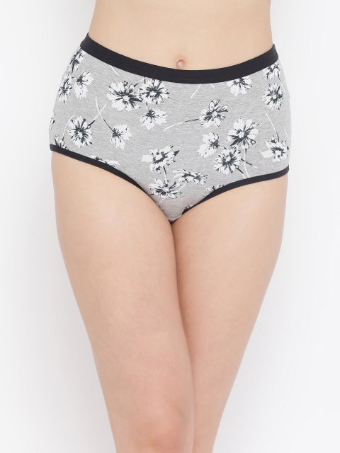 

Clovia Women Grey Printed Hipster Briefs PN2957P01XL