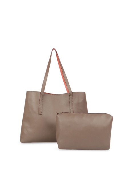 

Toteteca Beige Solid Tote Bag