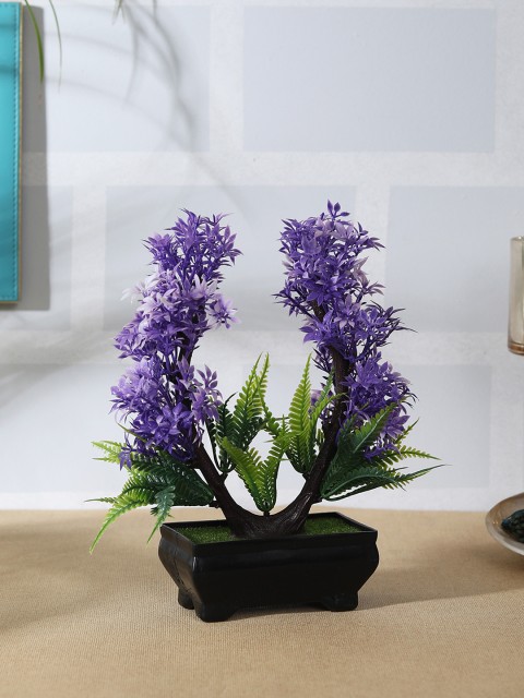 

FOLIYAJ Green & Purple Artificial Plant