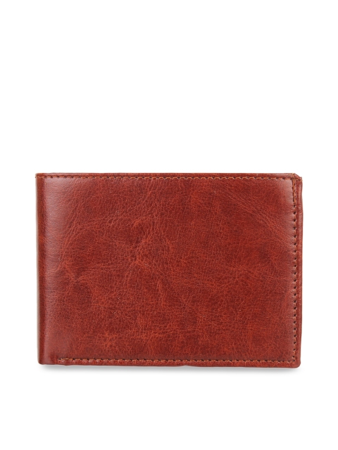 

LONDON FASHION hob Men Brown Solid Two Fold Wallet