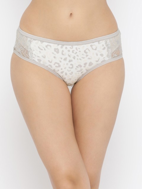 

Clovia Women White Printed Hipster Briefs PN3161P18XL