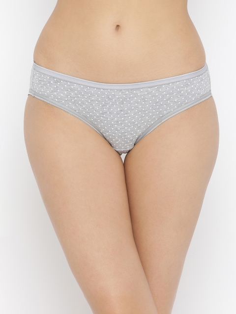 

Clovia Women Grey Printed Bikini Briefs PN3196P01