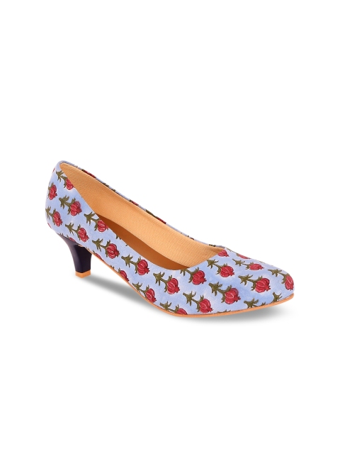 

Kanvas Women Blue Printed Pumps