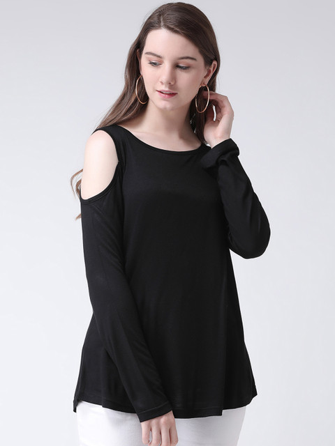 

The Vanca Women Black Solid Top