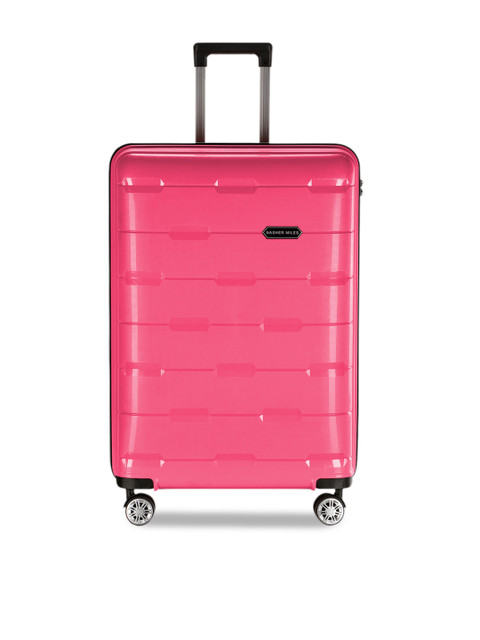 

Nasher Miles Pink Solid Santorini Hard-Sided Cabin Trolley Bag