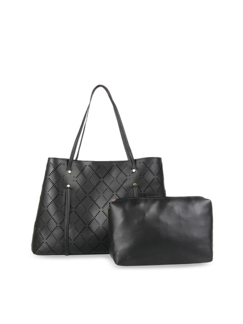 

Toteteca Black Laser Cut Tote Bag