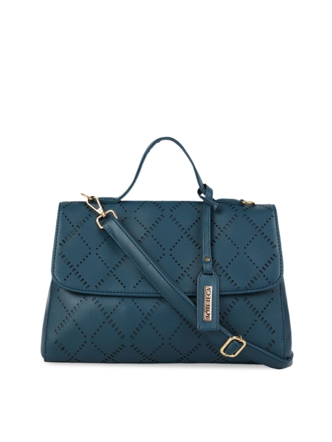 

Toteteca Teal Green Solid Satchel