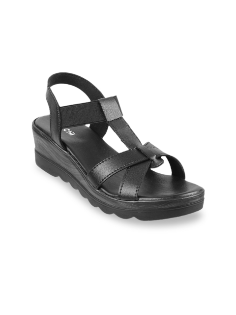 

Mochi Women Black Solid Heels