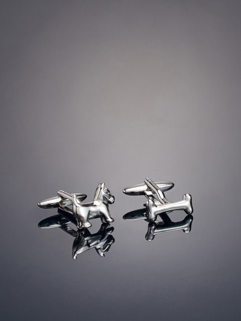 

shaze Silver-Plated Quirky Cufflinks