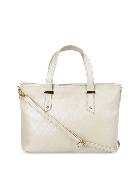 

Toteteca Gold-Toned Checked Handheld Bag