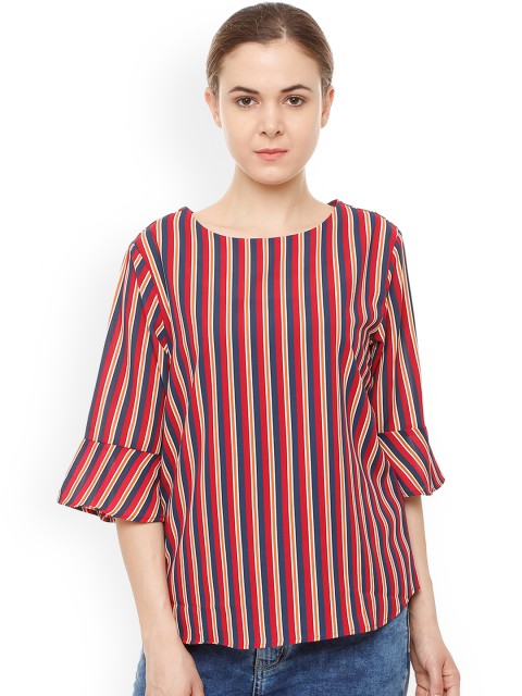 

Allen Solly Woman Red Striped Top