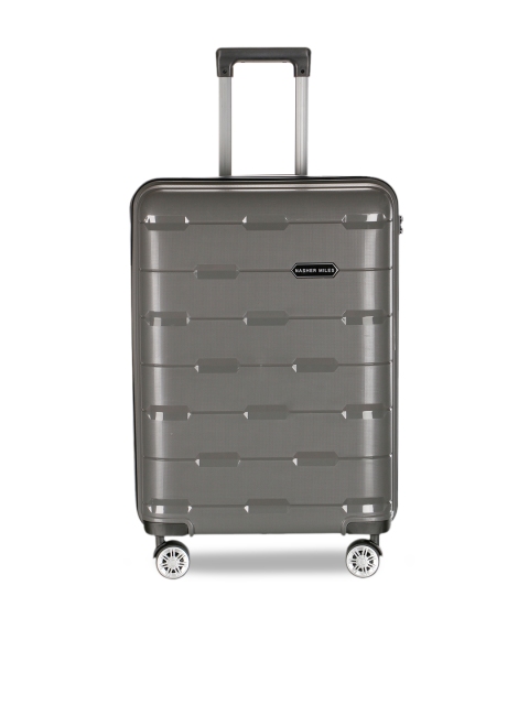 

Nasher Miles Grey Solid Santorini Hard-Sided Large Trolley Bag